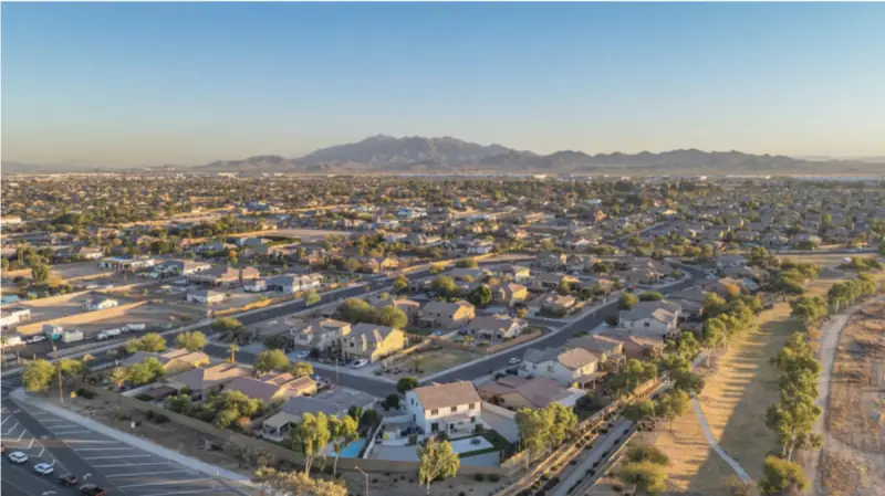 Aerial view of Phoenix West Valley